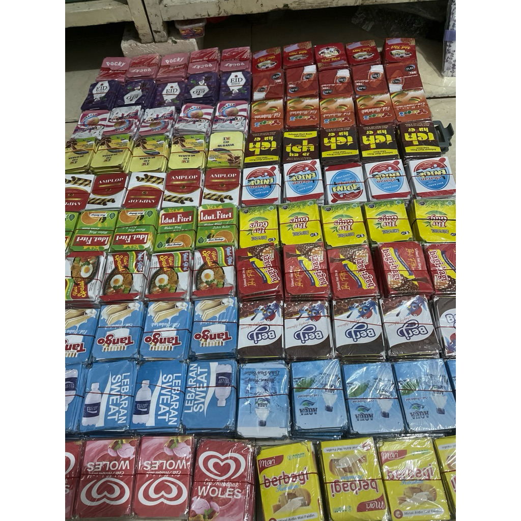 

Amplop Lebaran Motif Snack dan Islami bahan HVS