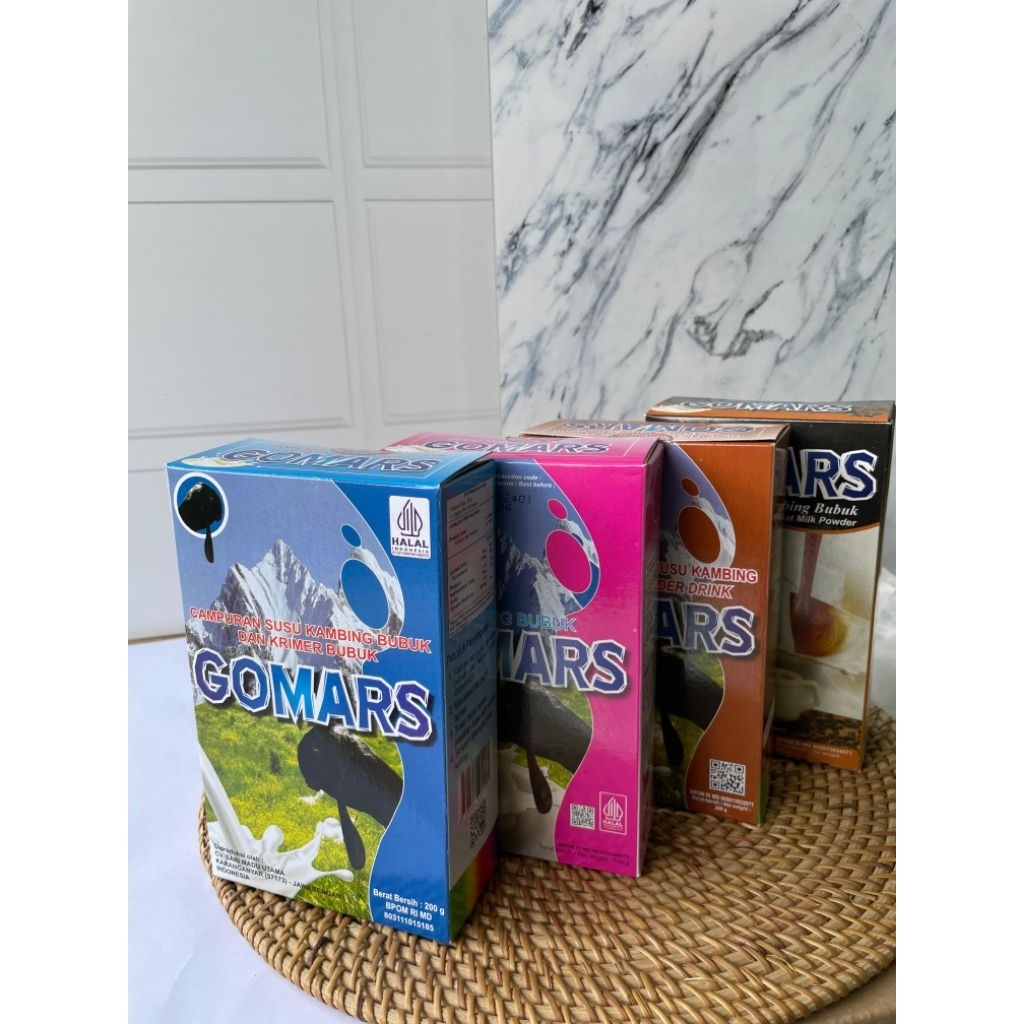 

Susu kambing etawa merk gomars paket 5 box