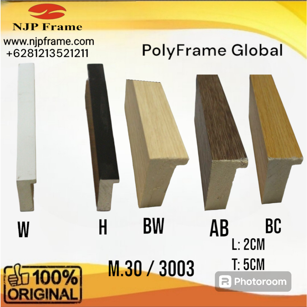 Batangan Bingkai Minimalis M.30/3003 (PolyFrame)