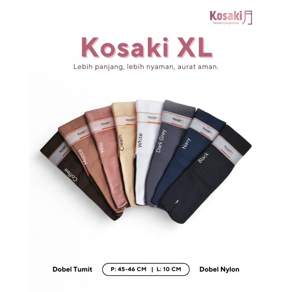 Kaos Kaki Selutut | Kosaki XL | Kaos Kaki Jempol Muslimah Kosaki