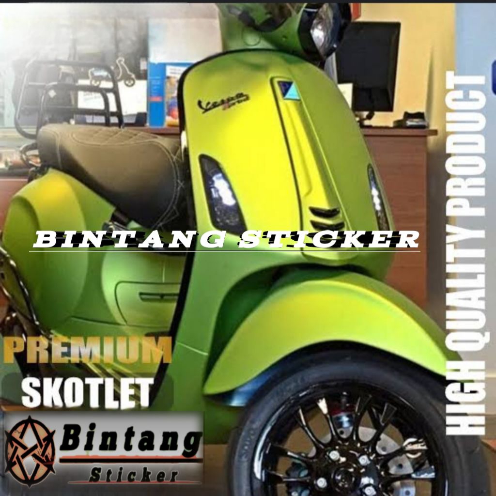 STICKER SKOTLET MOTOR PREMIUM. Sticker Sotlet Motor Warna Lemn Green Atau Hijau Lemon