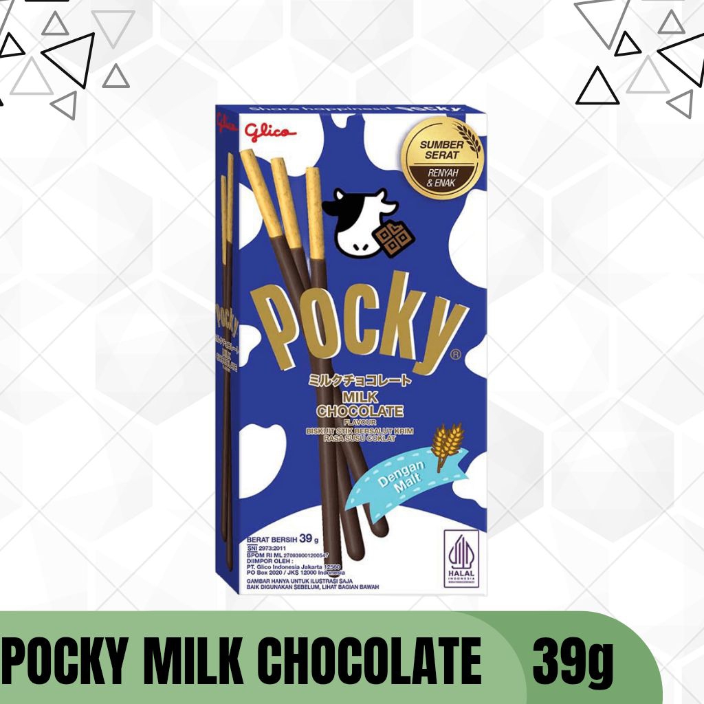 

Glico Biskuit Pocky Milk Chocolate 39g - Biskuit Stik Milk Chocolate
