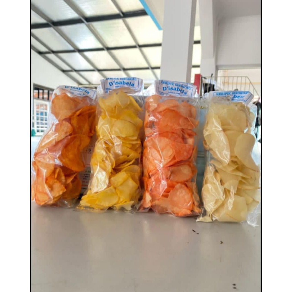 

Keripik Singkong Paket Murah Isi 4 Original,pedas,keju,Balado