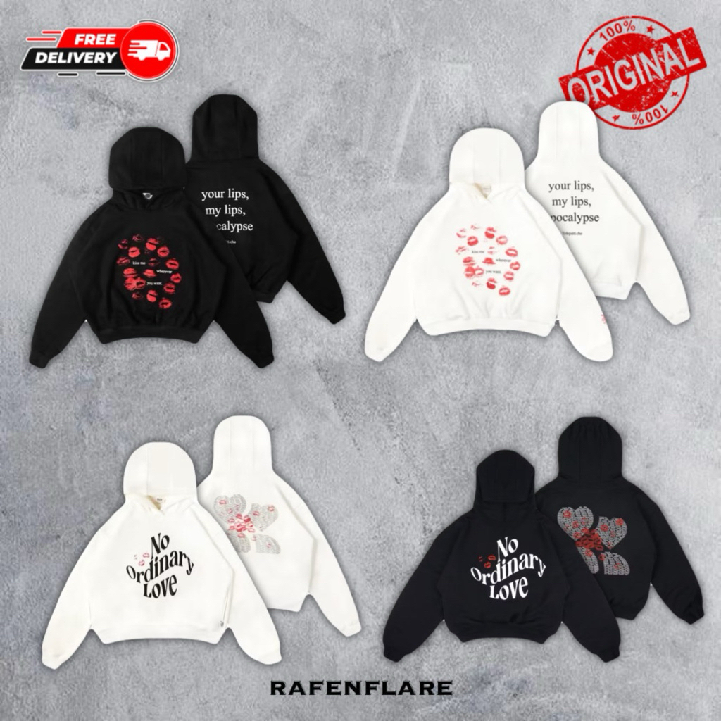 [ORIGINAL 100%] TELEPATI.CHE Hoodie Kiss Me & No Ordinary Love