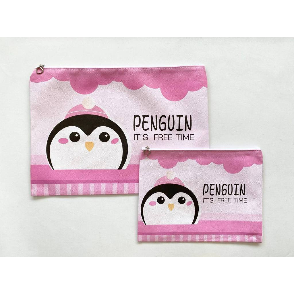 

Map Resleting Zipper A4 A5 Kain Owl-Penguin-Bear