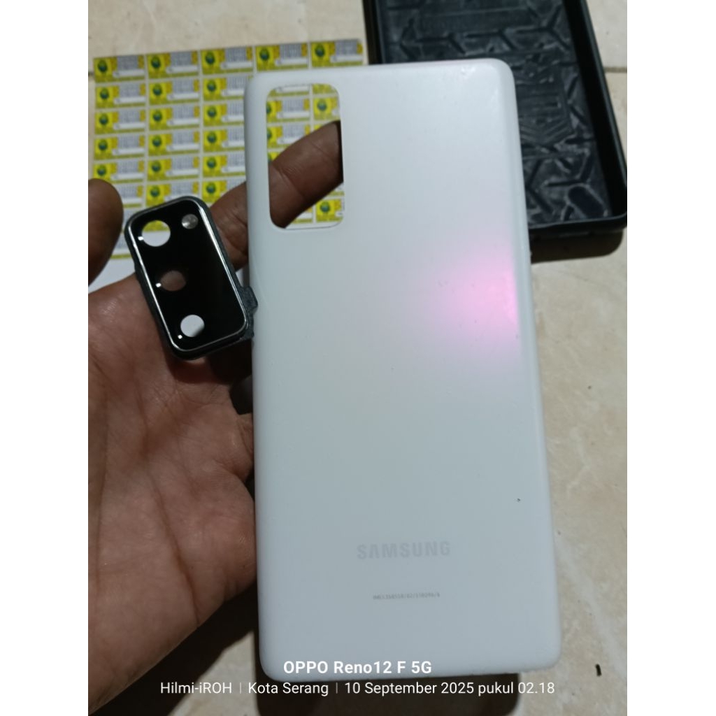backdoor bekdor casing tutup belakang plus ring kaca kamera Samsung s20 FE original copotan