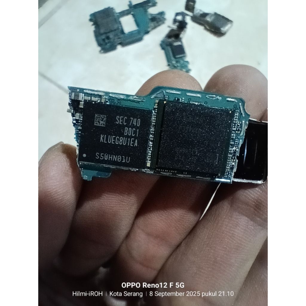 mesin samsung  S9 PLUS patah patahan ic MMC emmc KLUEG8U1EA 256GB CPU SEC 749 K3UH6H6