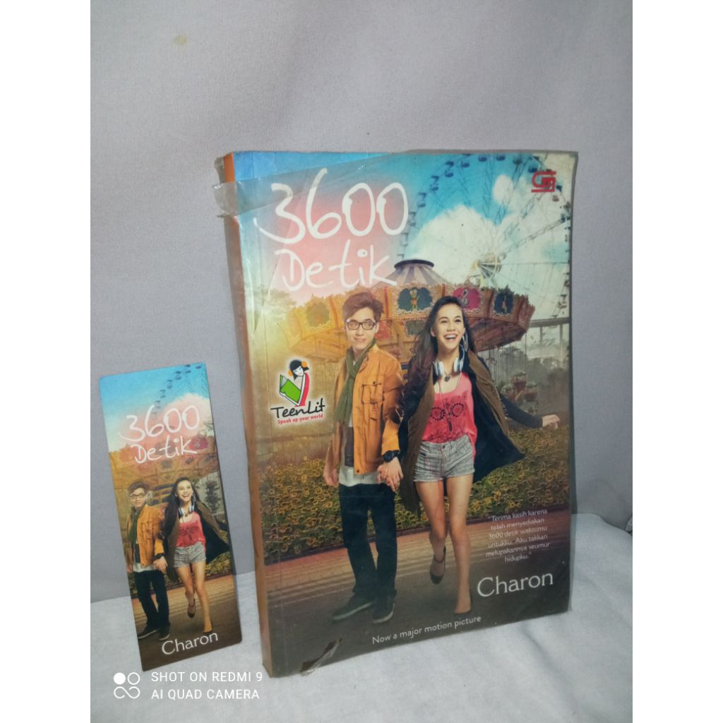 Preloved ORIGINAL Novel 3600 Detik by Charon Bekas Penerbit Gramedia Second Unhaul PL Buku Murah Wat
