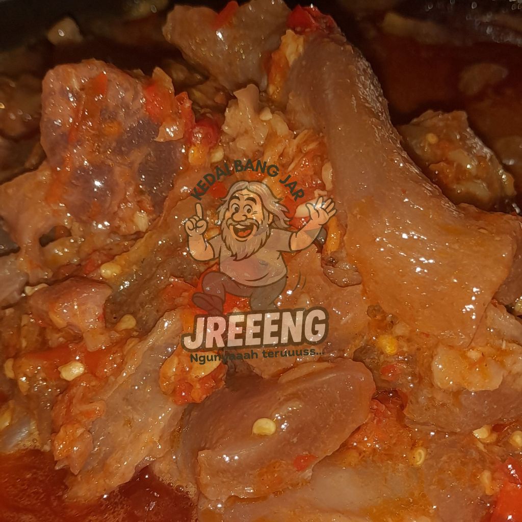 Urat/Koyor/Kikil Sapi Balado Pedas Enaak Khas BangJar