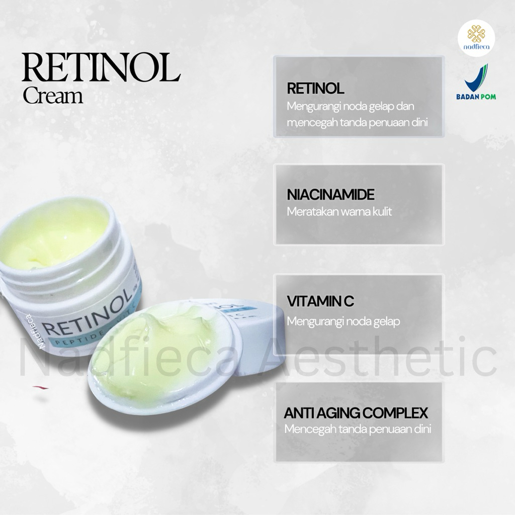 Retinol Cream (BPOM - Kulit Sensitive, Krim Anti Aging)