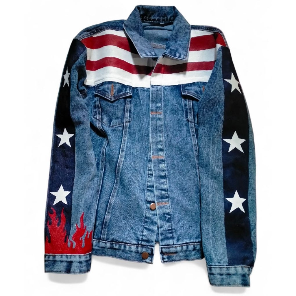Jaket jeans america chavez handmade