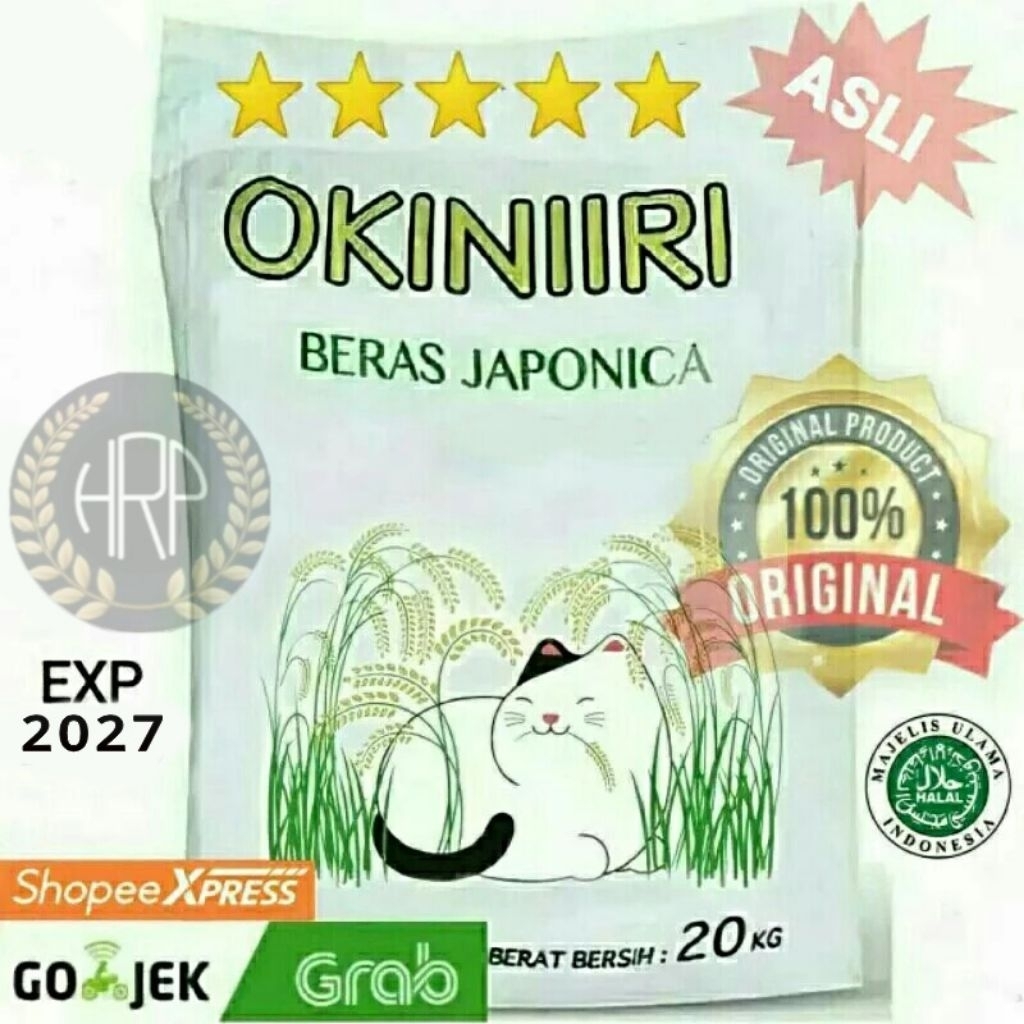 BERAS JEPANG OKINIIRI Japonica 20KG [PREMIUM] BERAS JEPANG KOREA OKINIRI/Beras Sushi/Beras/Pulen - B