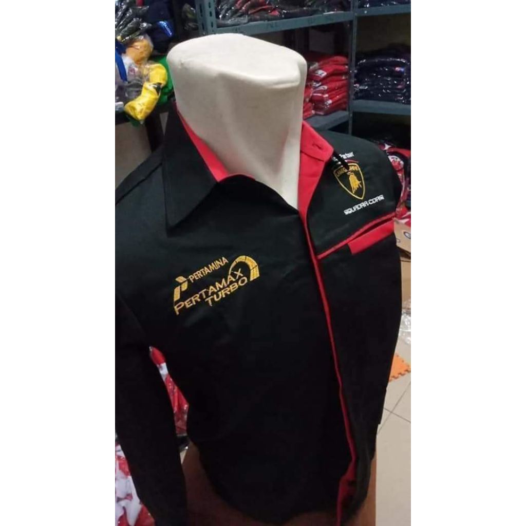 kemeja staff spbu lengan panjang