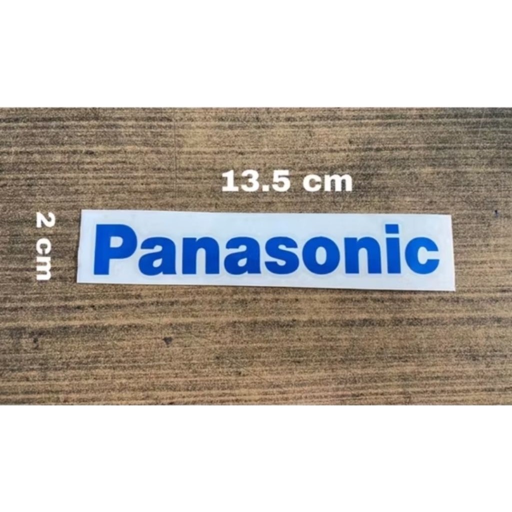 

CUTTING STIKER LOGO PANASONIC UKURAN 13.5 CM × 2 CM
