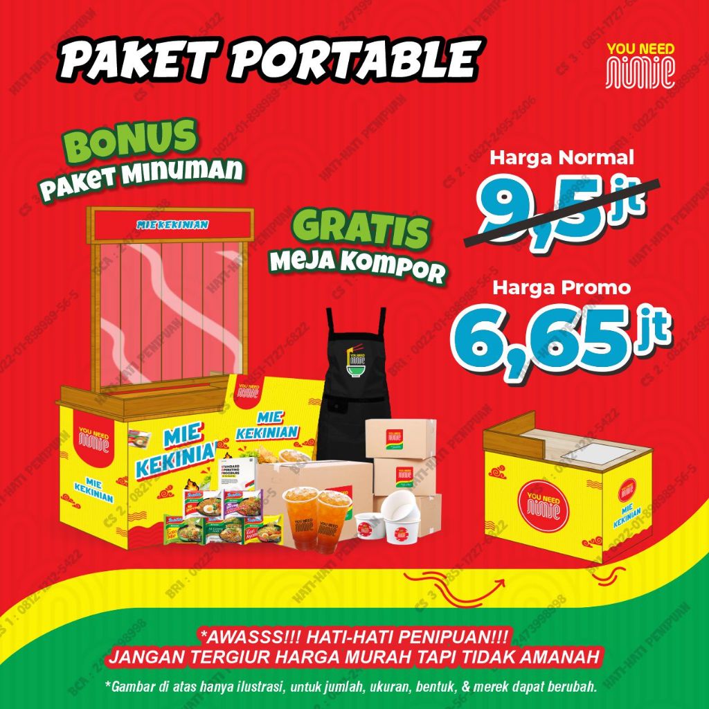 

Paket Usaha Warmindo Sudah ada Gerobak - Paket Portable