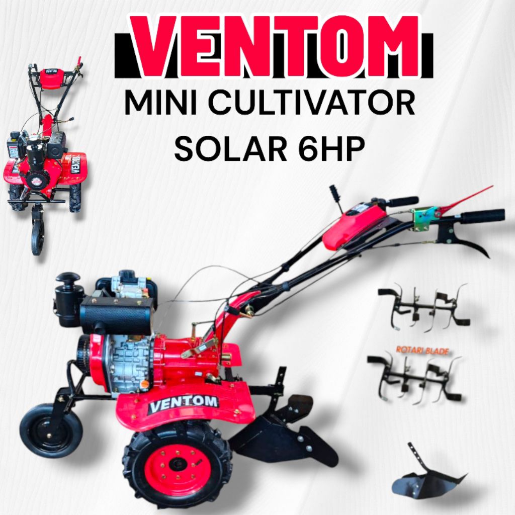 MINI CULTIVATOR DIESEL VENTOM, MESIN BAJAK SAWAH, MESIN PENGGEMBUR TANAH, MINI TELLER