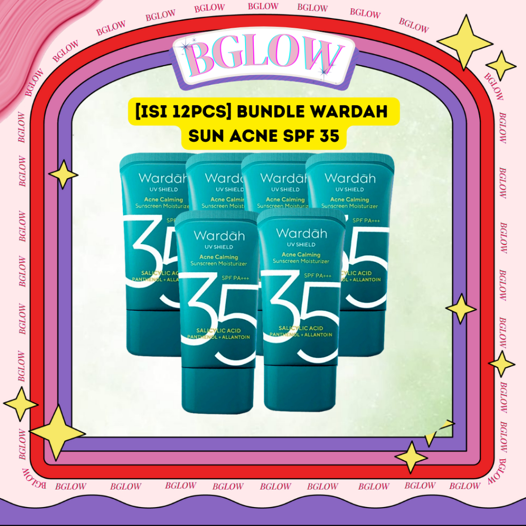 [ISI 6PCS] WARDAH UV Shield Acne Calming Sunscreen Serum SPF 35 PA+++ 35ml  Sunscreen Wajah Meredaka