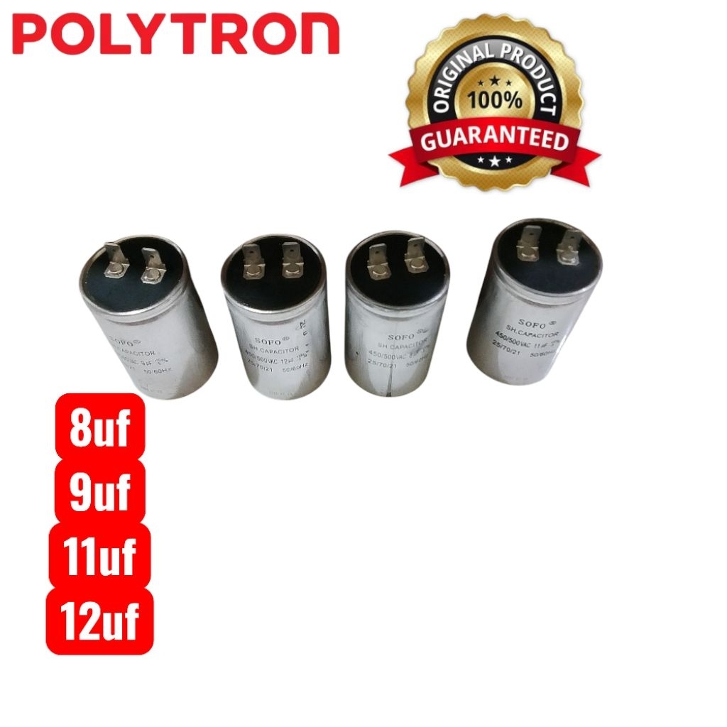Kapasitor capasitor mesin cuci Polytron 1 tabung original
