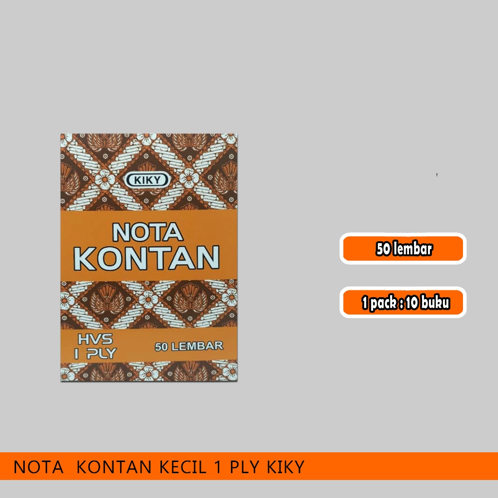 

nota kontan kecil 1 ply kiky / 1 pcs