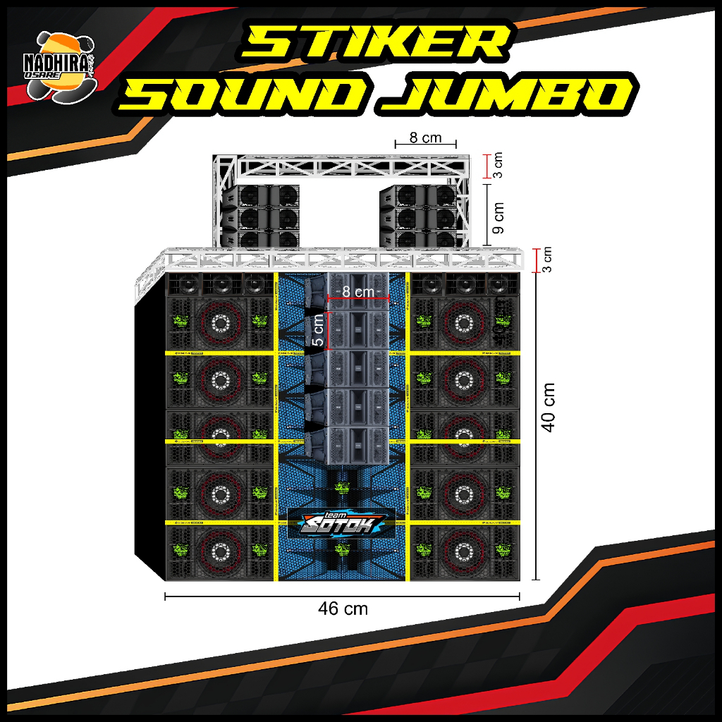 

Stiker SOUND JUMBO model Kimochi dan Minidragon Bewog Audio
