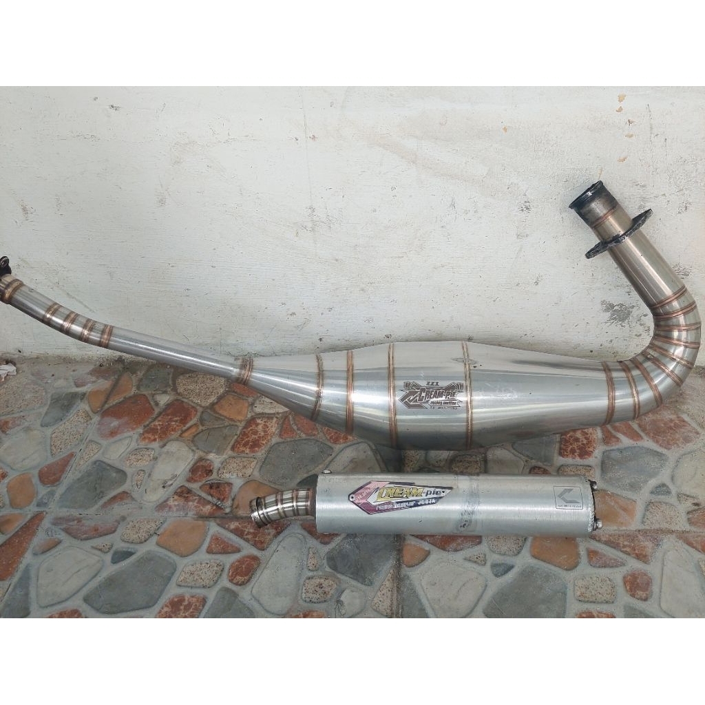 knalpot creampie Zz1 original type C laser ninja r rr ss