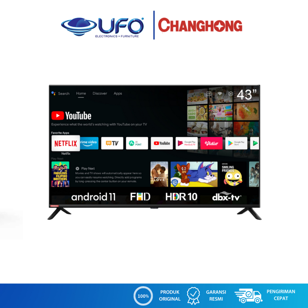 Changhong Smart Led Tv FHD 43 Inch L43G7N
