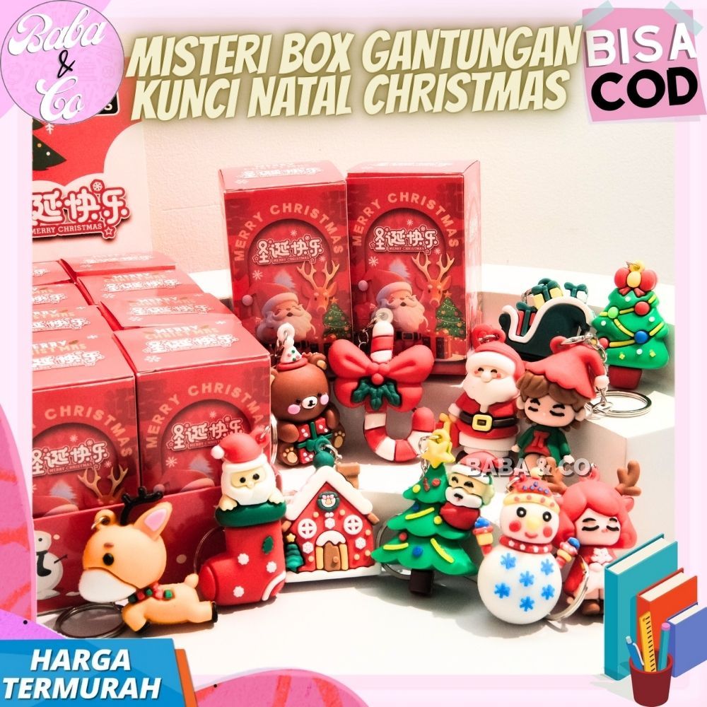 MISTERI PACK GANTUNGAN KUNCI NATAL CHRISTMAS GANTUNGAN SANTA NATAL MYSTERY BOX BLIND BOX KEYCHAIN CH