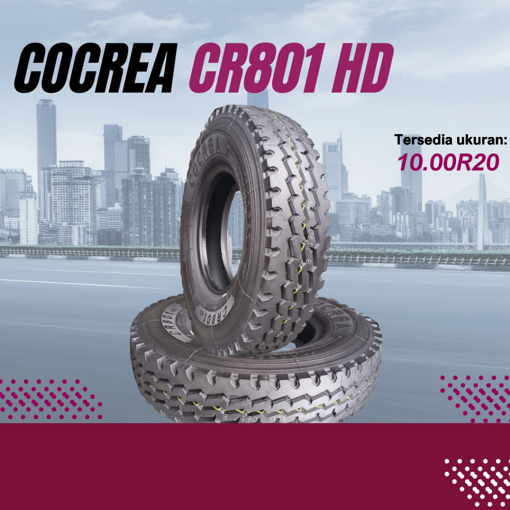 Berlian Ban COCREA Ban Truk 10.00R20 CR801 HD 18PR ban truk