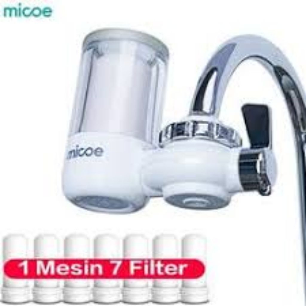 Micoe Pemurni Air Ultrafiltrasi Pemurni Air Kran 1 mesin 7 filter paket penyaring air kran berbahan 