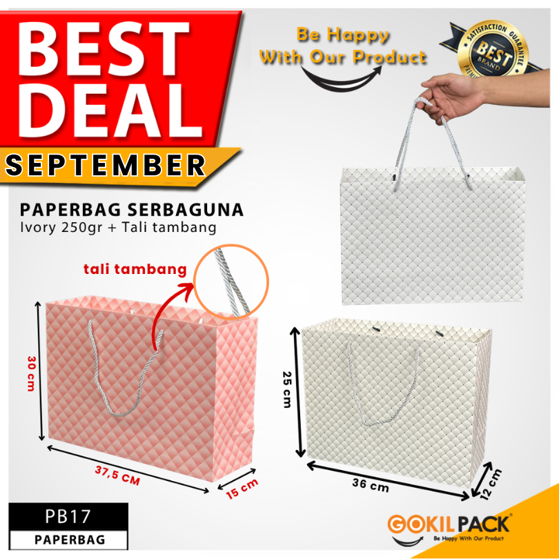

Paper Bag Hadiah Jumbo / Premium Gift Bag / Tas Kado Jinjing / PB17