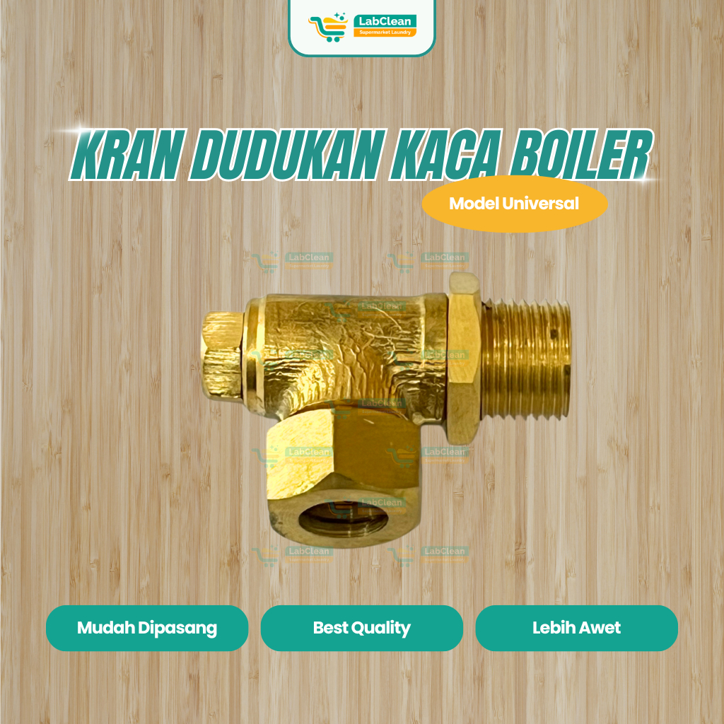 Kran Dudukan Kaca Boiler | Sparepart Boiler Laundry