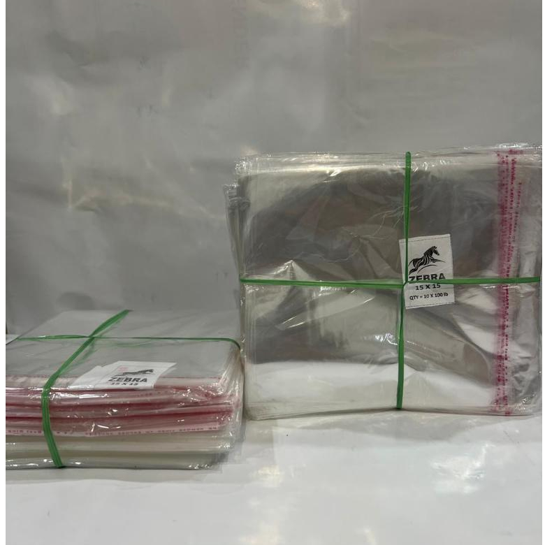

Plastik OPP Perekat Ukuran 15x15 Isi 100 Lembar