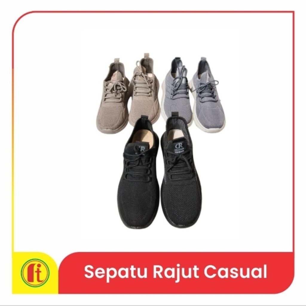 Sepatu Rajut Casual Pria
