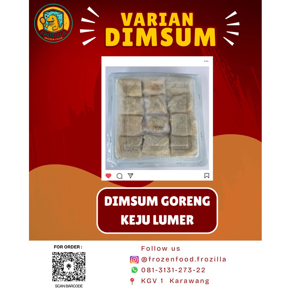DIMSUM GORENG KEJU LUMER 25pcs DISTRIBUTOR KARAWANG