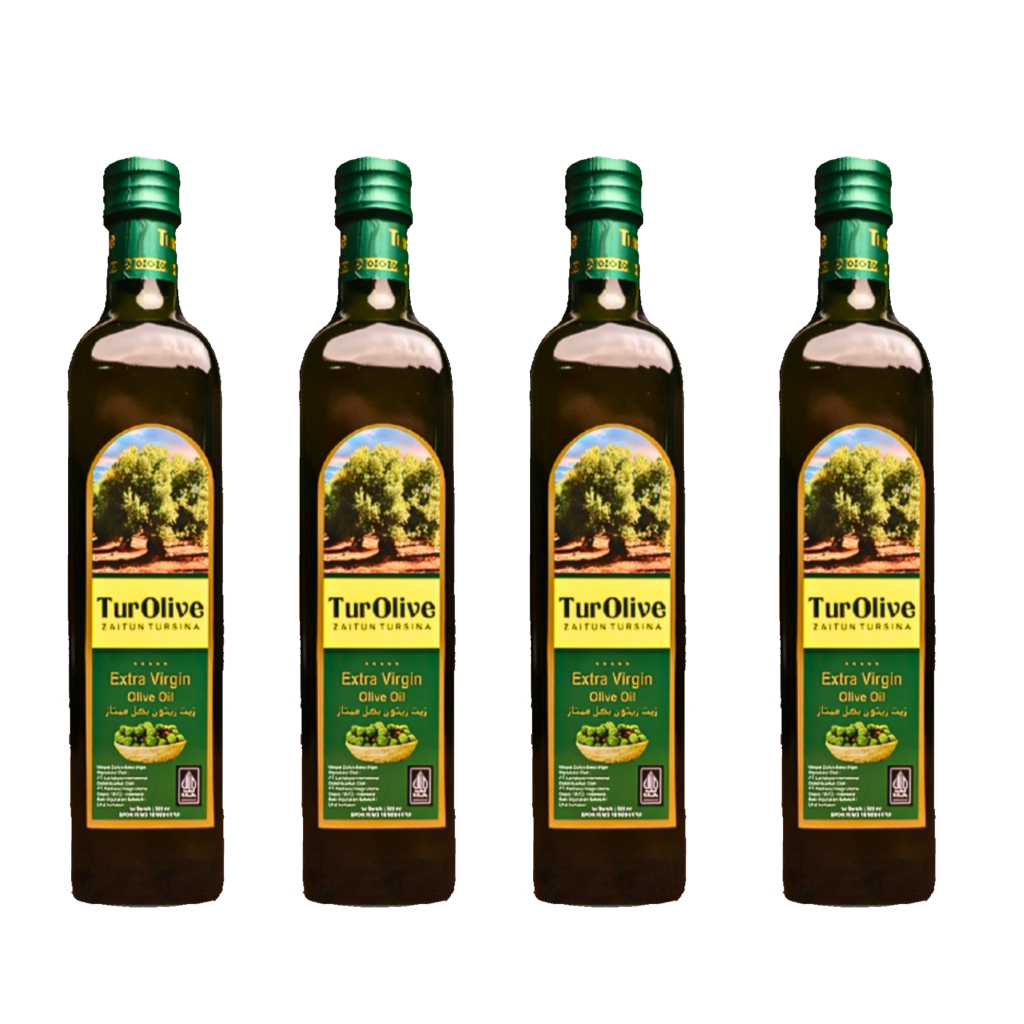 

4 BOTOL Turolive Zaitun Tursina HNU 250ml – Minyak Zaitun Extra Virgin Olive Oil