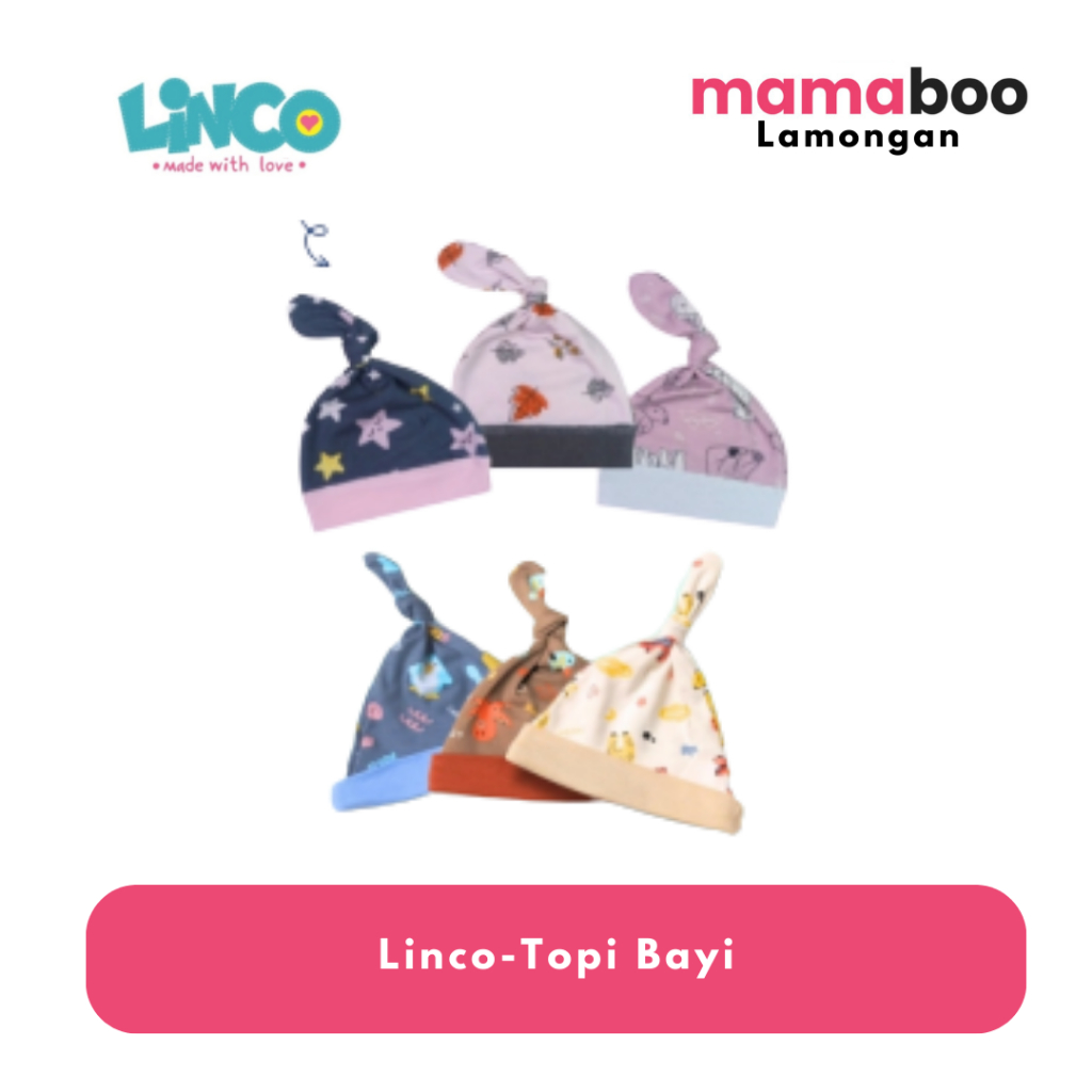 Linco Topi Bayi Newborn SNI Motif / Topi Bayi Newborn Lucu