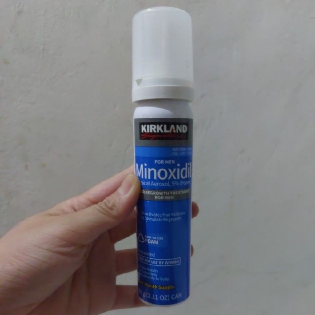 jual murah jual rugi segel Kirkland Minoxidil Hair Regrowth Treatment For Men easy to Use Foam