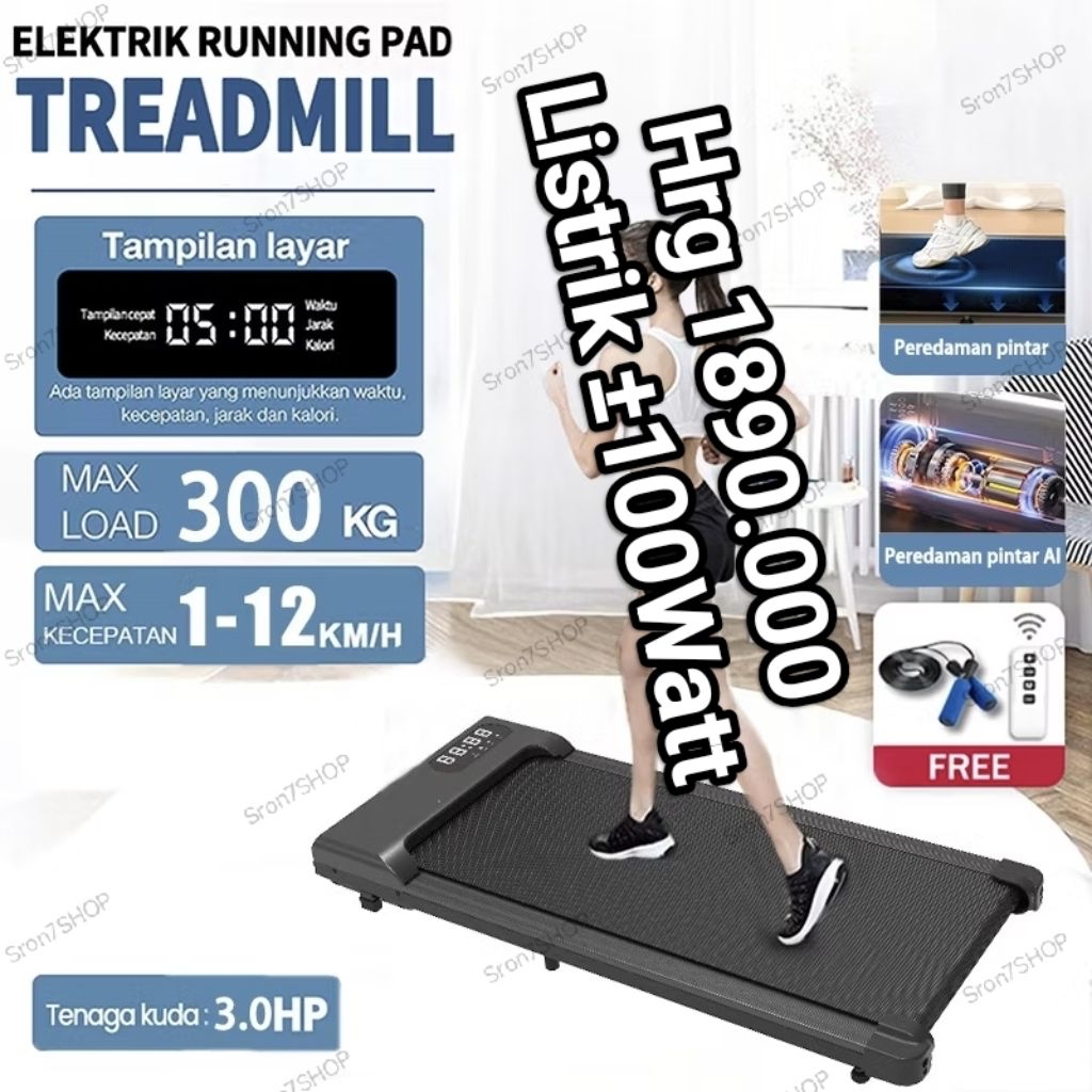 Treadmill Listrik Rendah Daya 50-150Watt