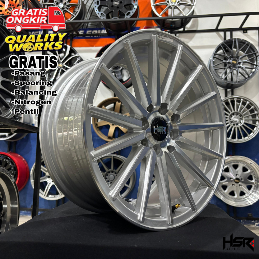 Velg Jari-Jari R16 HSR Wheel Tsukuba Mobil Avanza Binguo Xenia Livina Vios