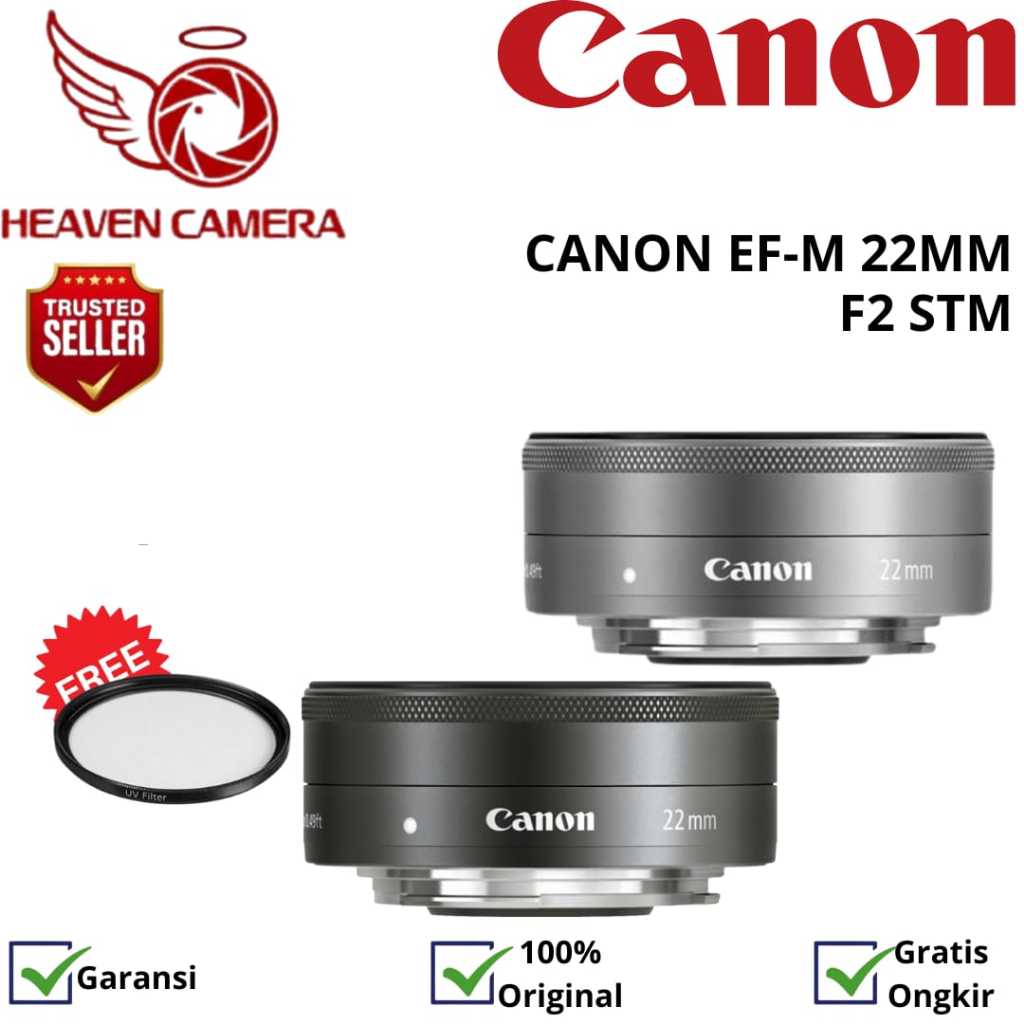 LENSA CANON EF-M 22MM F2 STM / CANON EFM 22MM F2 STM / CANON 22MM