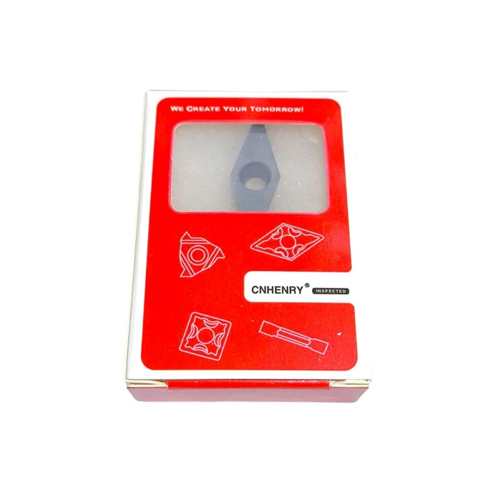 PCD VCMT 160412 LG200 CNHENRY Insert Diamond PCD VCMT1604 Radius R1.2 . Betel Pahat Bubut Almunium K