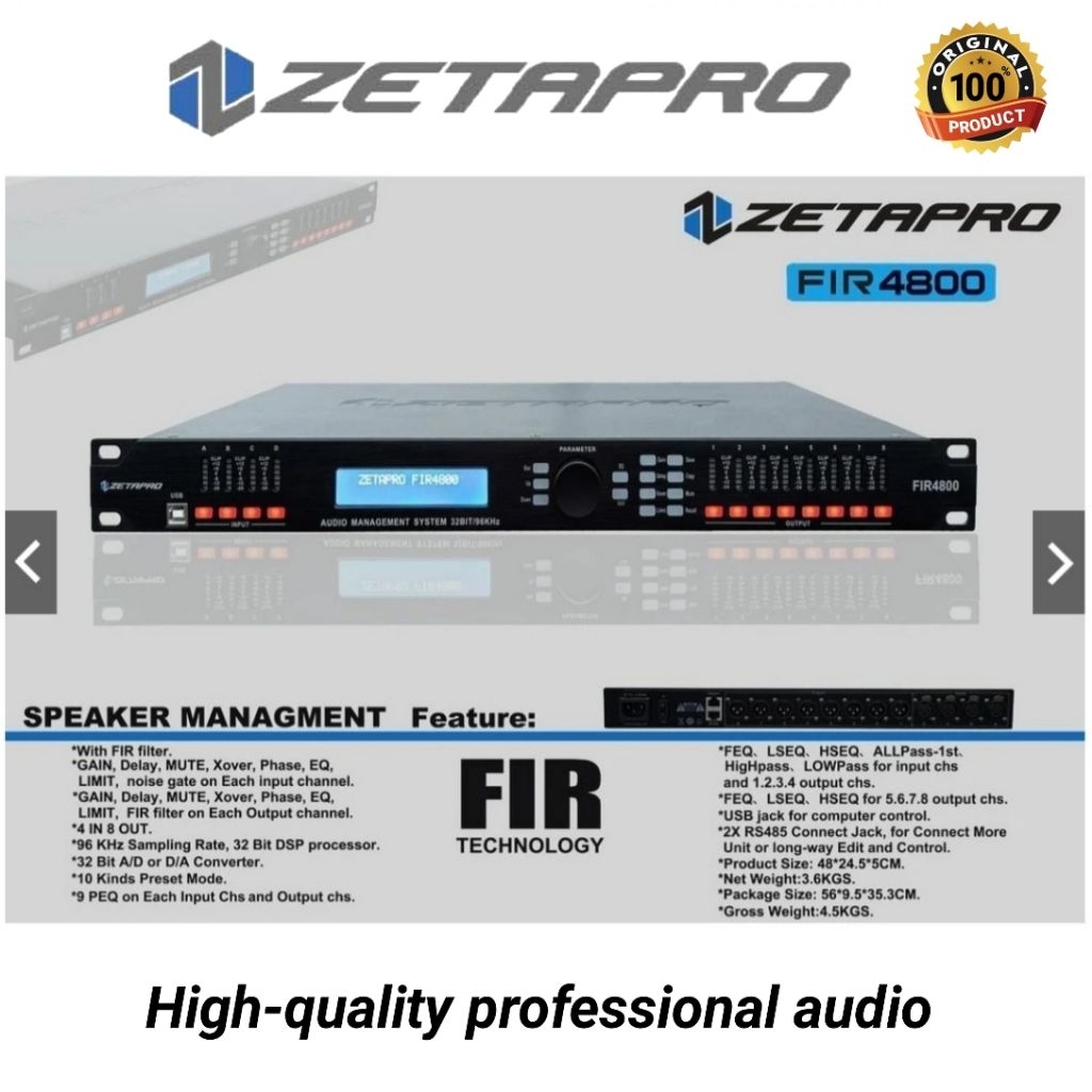 DLMS ZETAPRO 4800 FIR Speaker Management