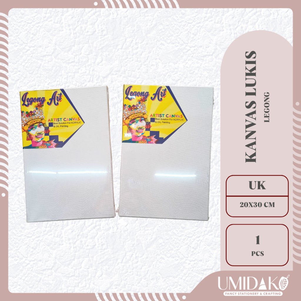 

[UMIDAKO] KANVAS LUKIS | KANVAS LUKIS CAT MINYAK CAT AKRILIK UKURAN 20 X 30 CM | KANVAS HALUS