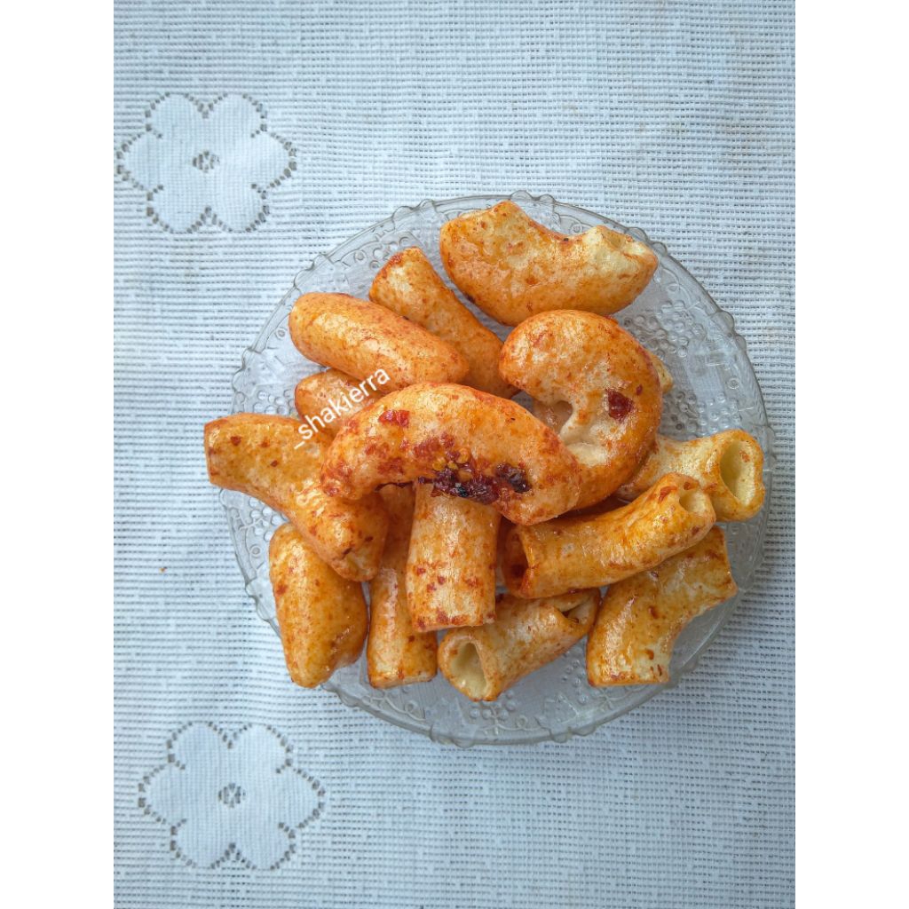 

MAKRONI MEKAR PEDAS MANIS/MAKRONI RUJAK/MAKRONI PEDAS MANIS 200 gr