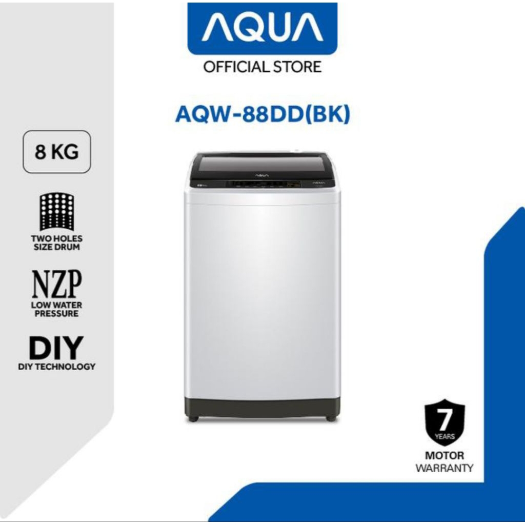 MESIN CUCI AQUA 1 TABUNG 8 KG AQW-89DD MESINCUCI AQUA 1TABUNG 8KG AQW89DD TOP LOADING 1 TABUNG AQUA 