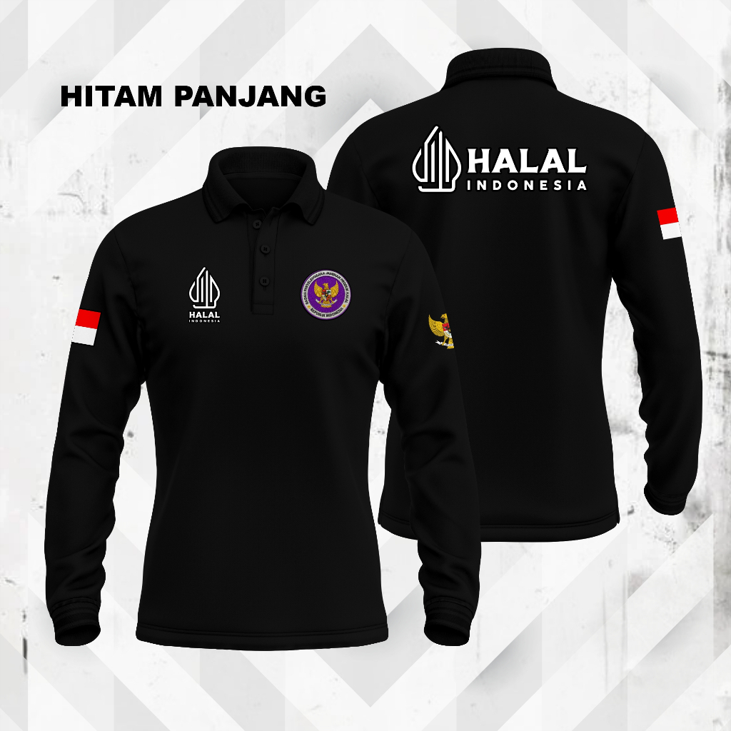 KAOS POLO SHIRT BAJU HALAL  PPH PRODUK HALAL 2025 | PENDAMPING PRODUK HALAL | PANJANG