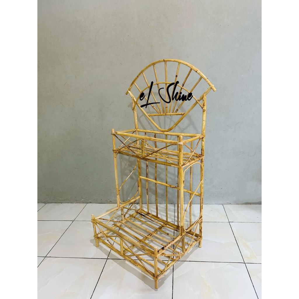 Keranjang Parsel Kranjang Parcel Rotan Kipas Susun 2