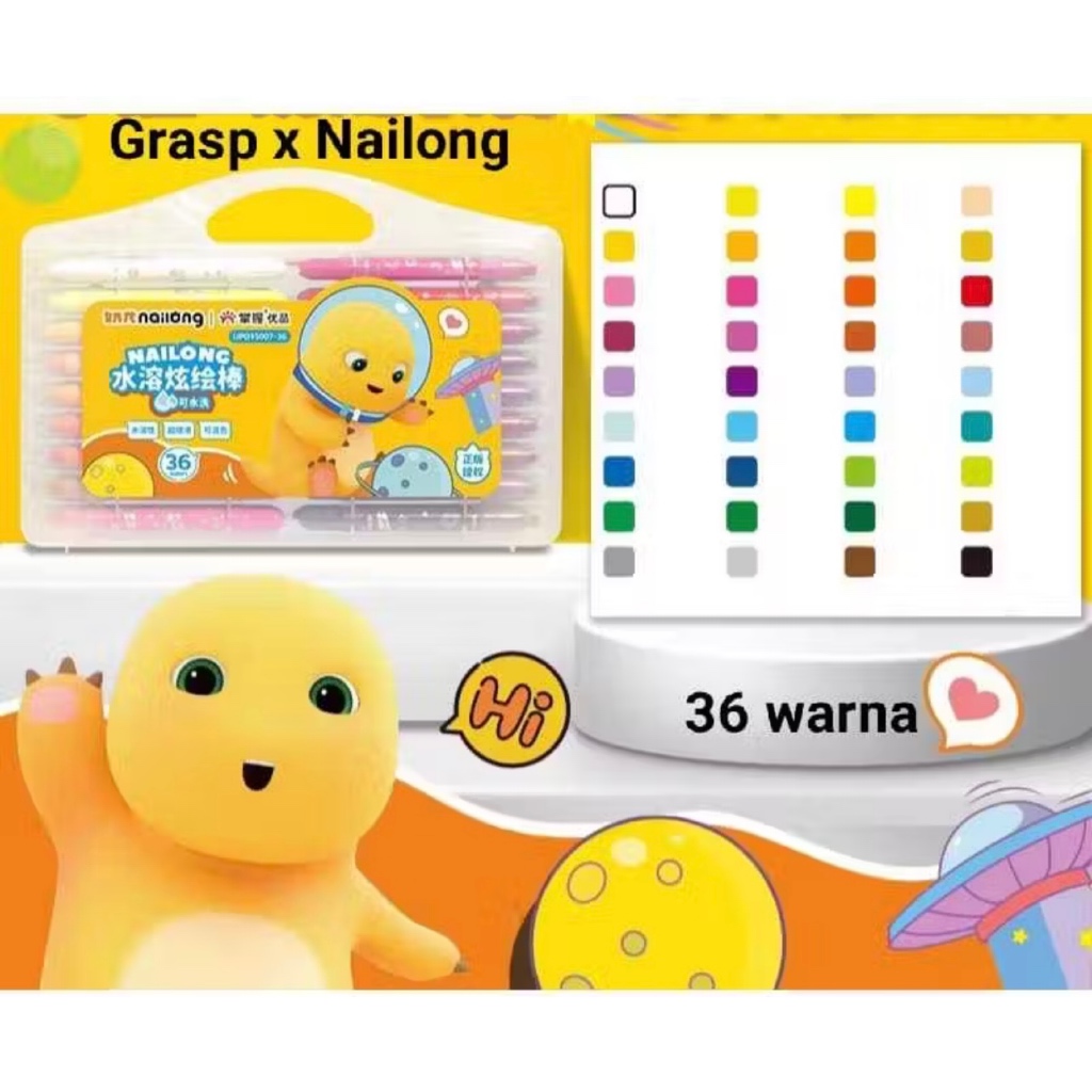 Grasp X Nailong Best Silky Crayon MATA SEDANG Krayon Terbaik Limited Edition ORIGINAL 100%