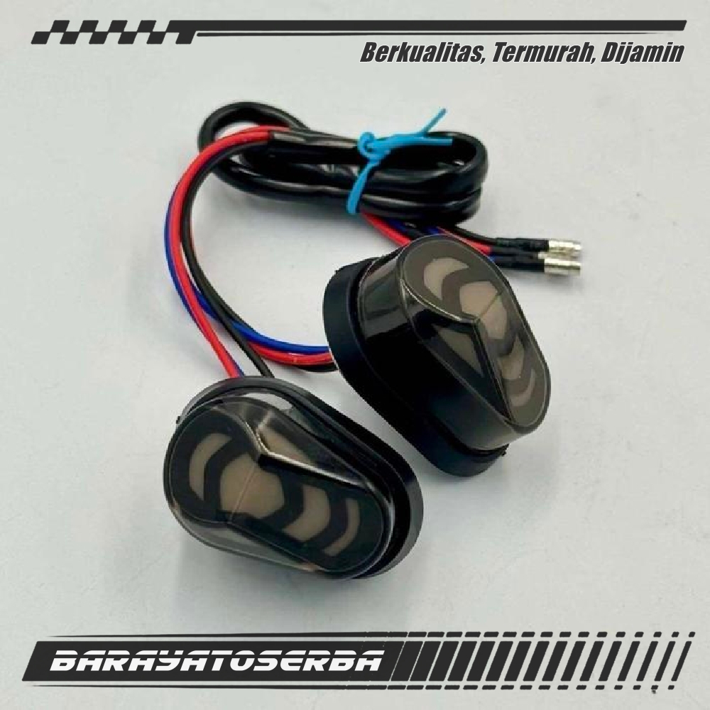 Lampu Sen Sein Tempel Oval MOBIUS Fering LED Mini R15 CBR GSX Ninja Klx 150 Crf 150 L Ninja RR Cbr 2