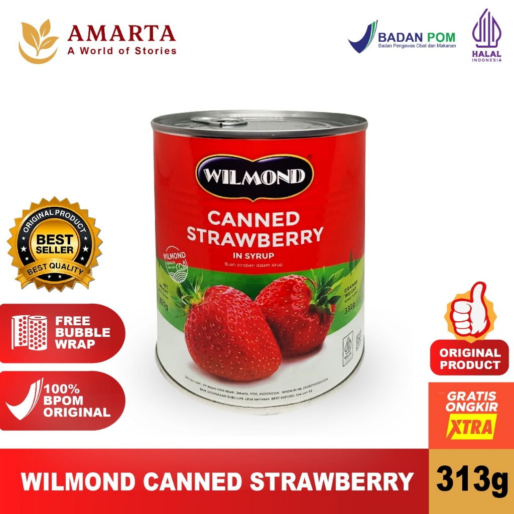 

WILMOND Can Strawberry in Syrup 825g - Buah Storberi Dalam Sirup
